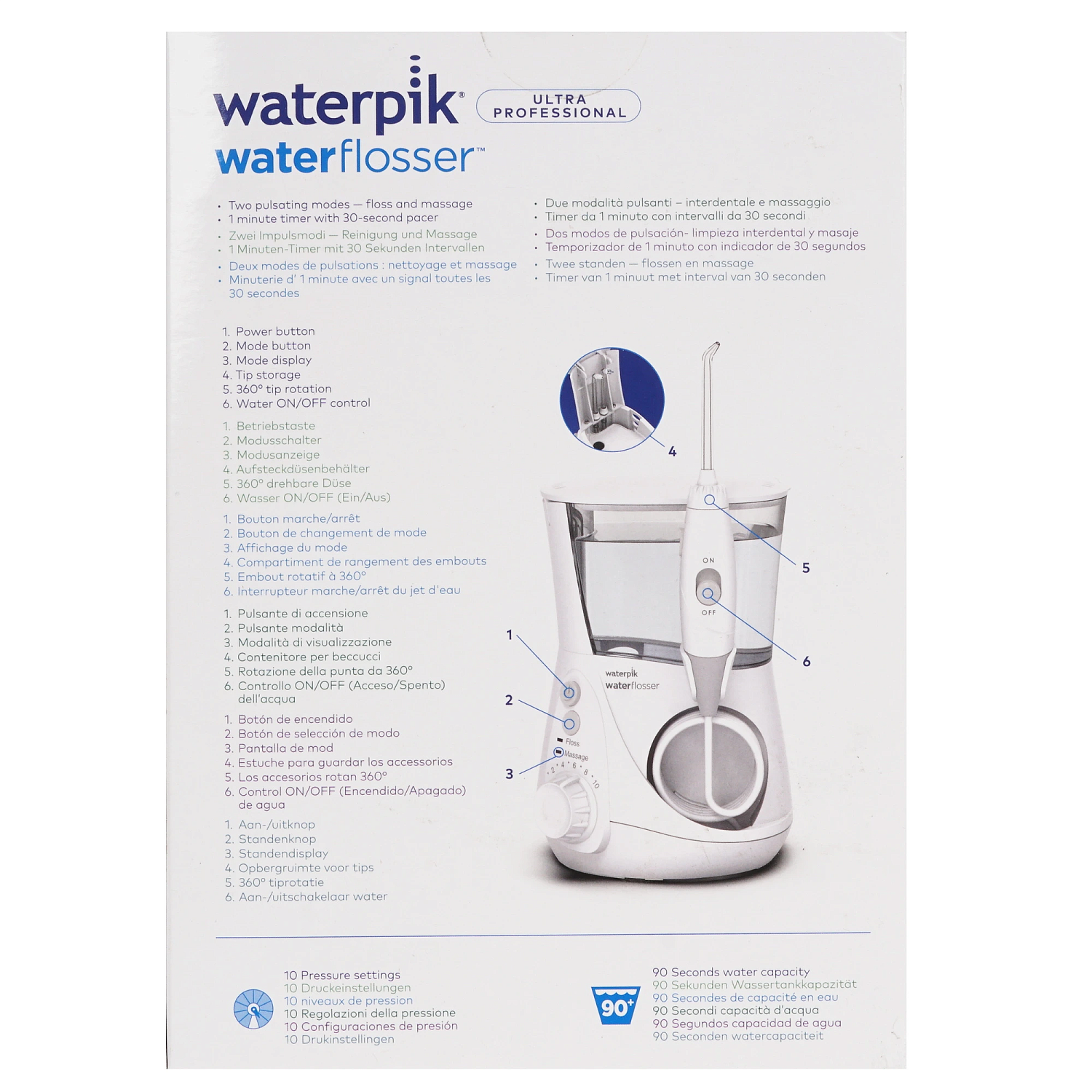 Ирригатор Waterpik WP-660 Aquarius Ultra Professional